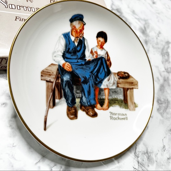 Norman Rockwell Vintage The Lighthouse Keeper’s Daughter Collector’s Plate IOB - Picture 3 of 11